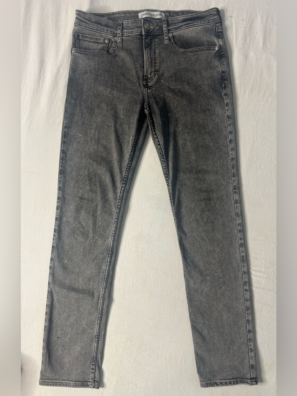 Calvin Klein Gray Slim Straight Stretch Jeans Men’s W32 L32